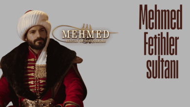 Epic battlefield scene from Mehmed Fetihler Sultanı Season 3 Episode 50 in Urdu subtitles showing Ottoman army